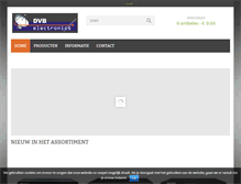 Tablet Screenshot of dvbelectronics.nl